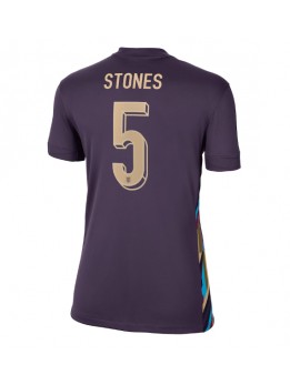 Billige England John Stones #5 Bortedrakt Dame EM 2024 Kortermet